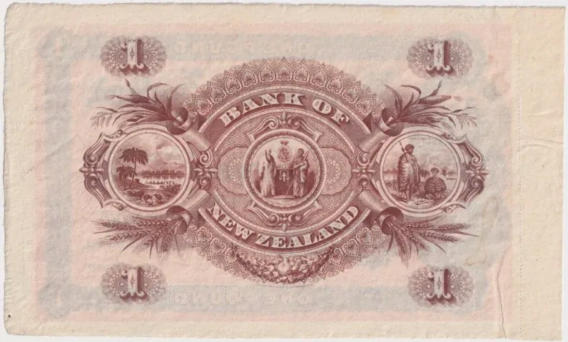 Bank of New Zealand (Wellington) 1902 Unissued 1 Pound Note S#212 Uncirculated product image