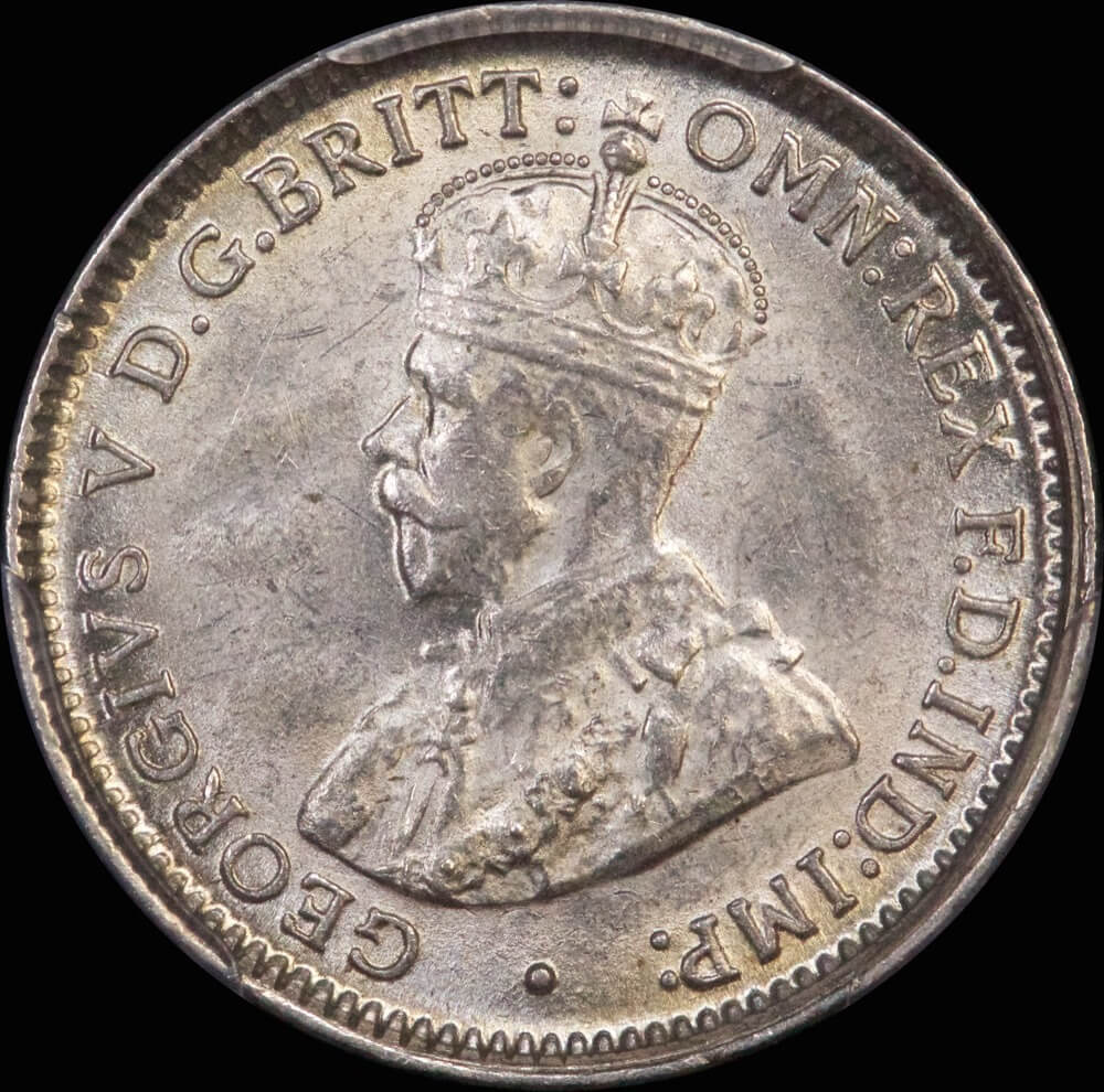 1921 Threepence Choice Unc (PCGS MS63)