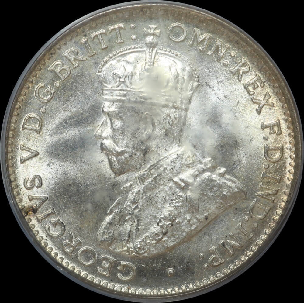 1921 Threepence Gem Unc (PCGS MS65)