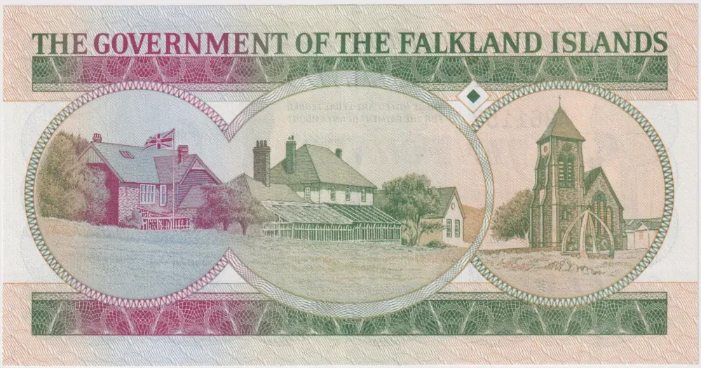 Falkland Islands 1986 10 Pounds Pick#14a Uncirculated 