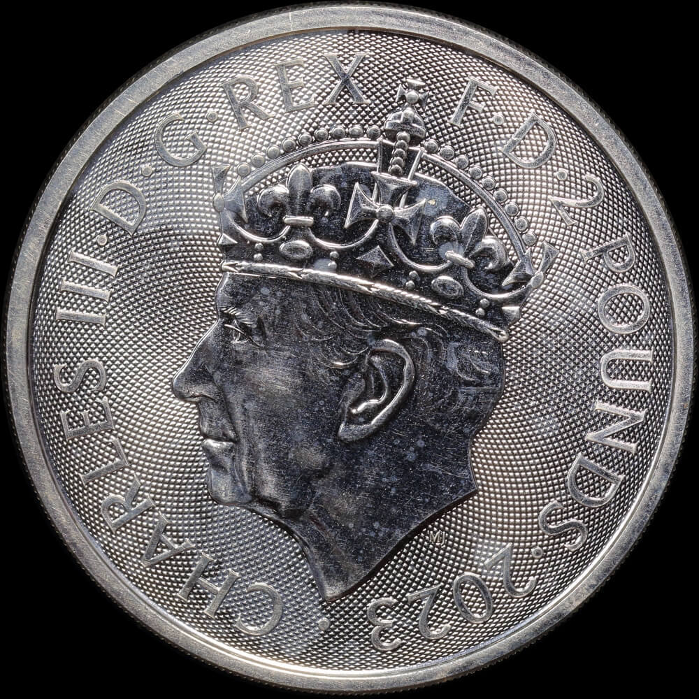 Great Britain 2023 Silver 2 Pounds Britannia Uncirculated Coronation product image