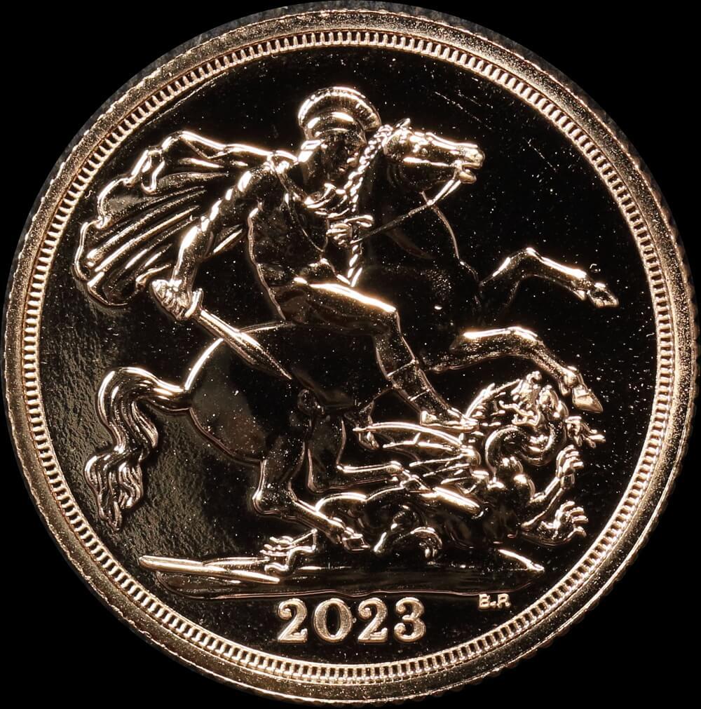 Great Britain 2023 Gold Sovereign Charles III Uncirculated Coronation product image