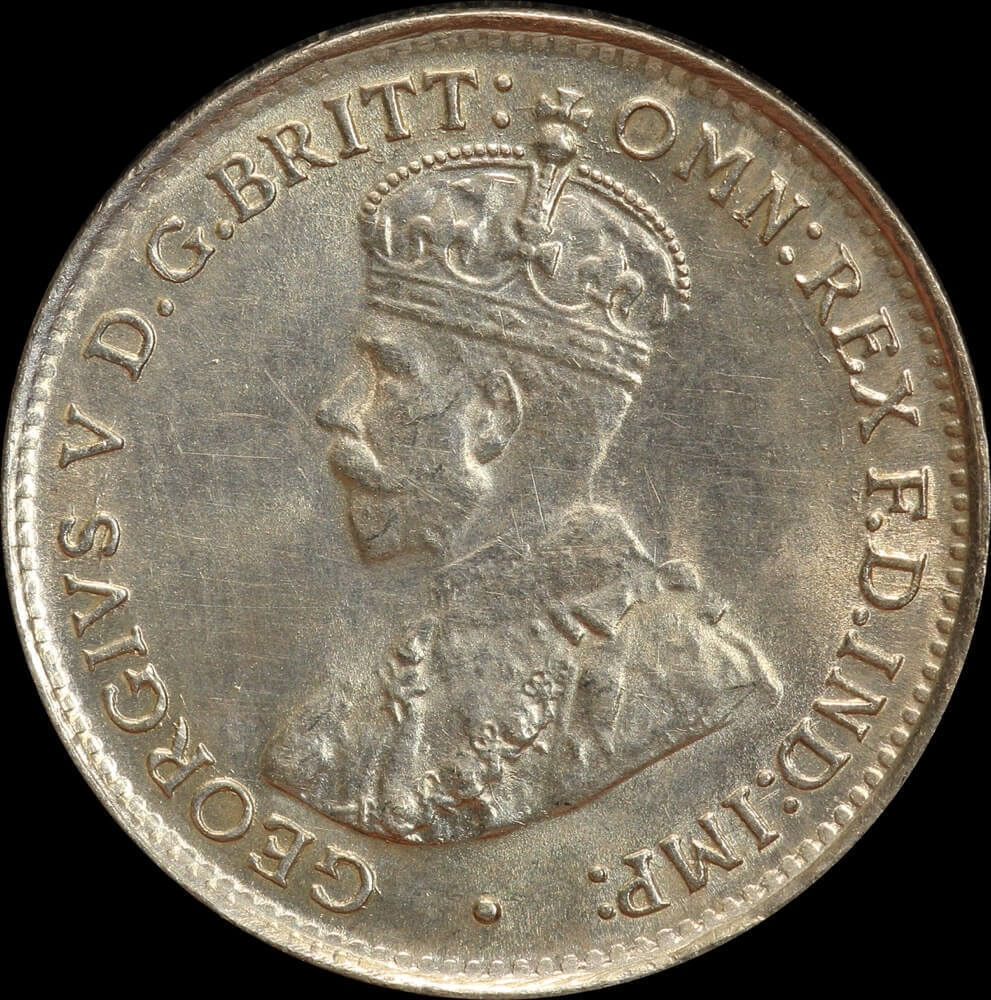 1927 Threepence about Unc