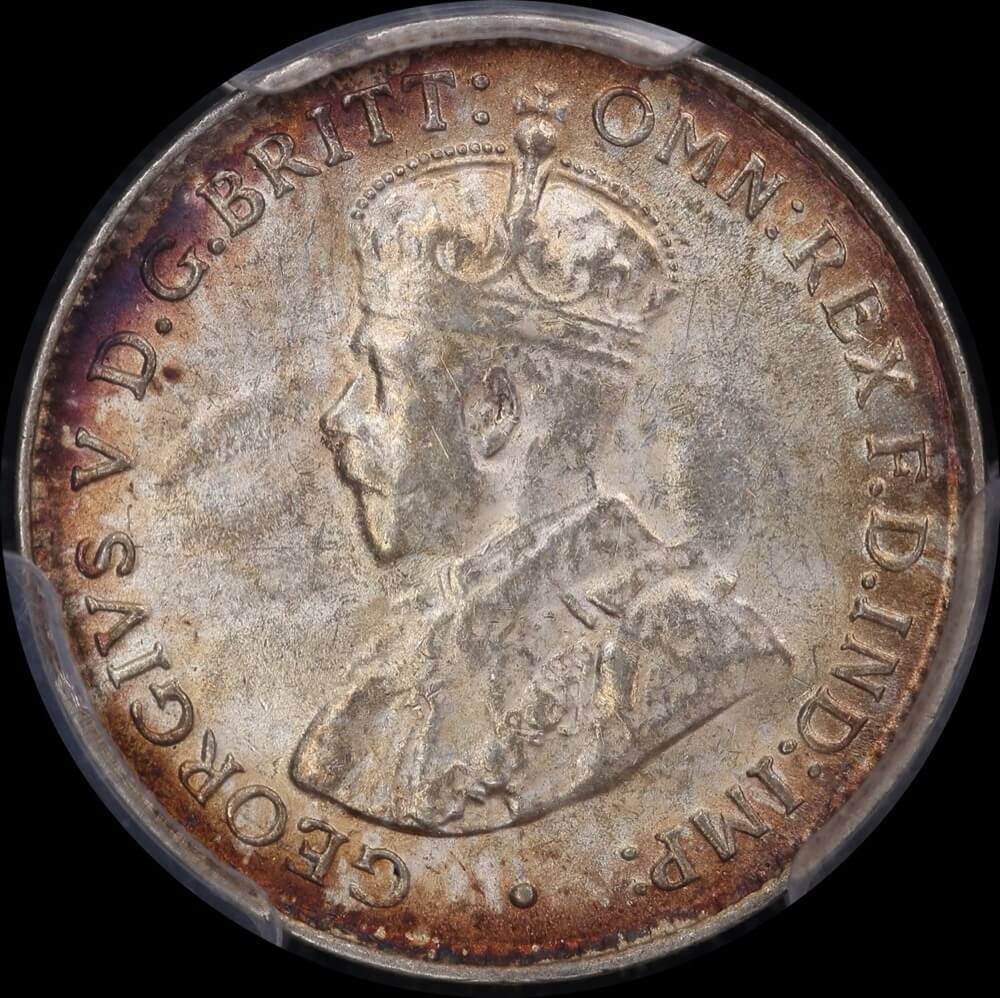 1927 Threepence Unc (PCGS MS62)