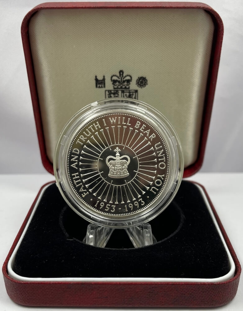 United Kingdom 1993 Silver Proof Crown Coronation 40th Anniversary product image