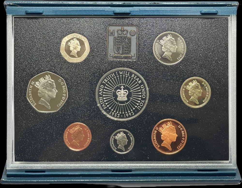United Kingdom 1990 Deluxe Proof Coin Set  product image