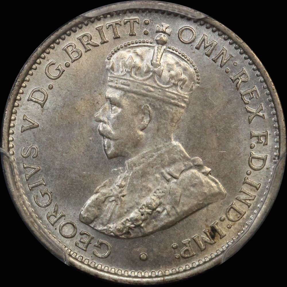 1935 Threepence Gem Unc (PCGS MS65)