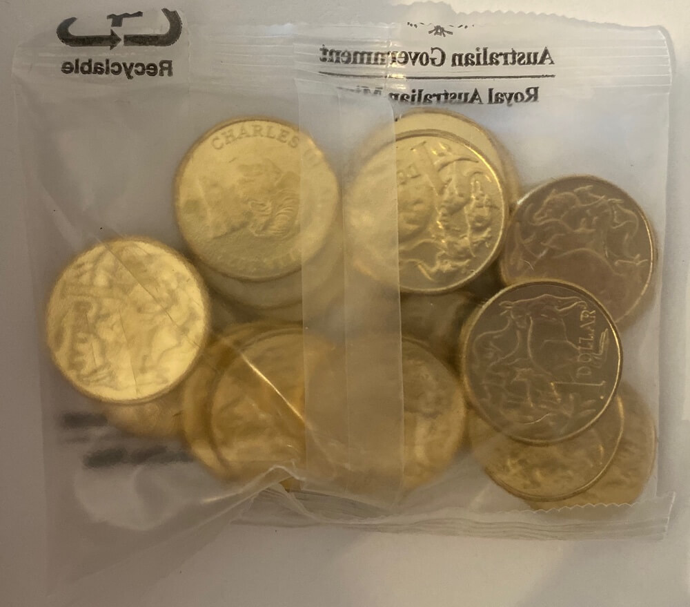 2023 Mint Bag of 20 Uncirculated 1 Dollar Coins Charles III  product image