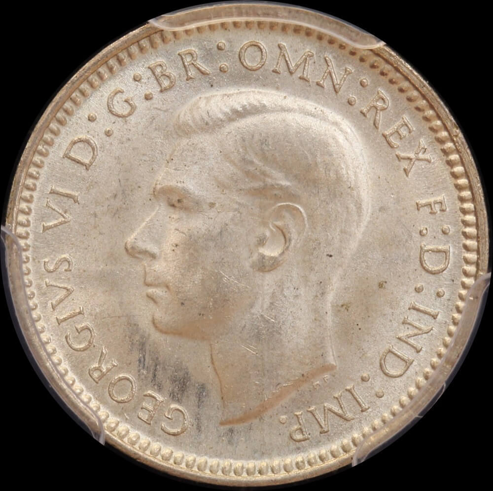 1938 Threepence Gem Unc (PCGS MS65)