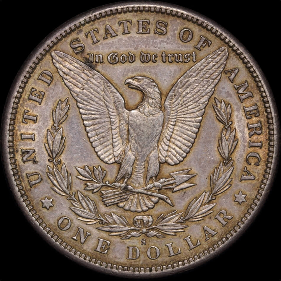 USA 1897-S Silver Morgan Dollar good EF product image