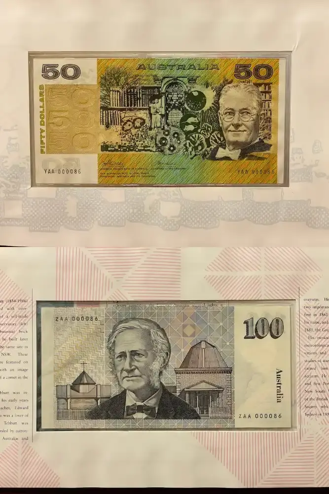 1991/1994 Matched Pair 25th And Triple Anniversary Banknote Portfolios product image