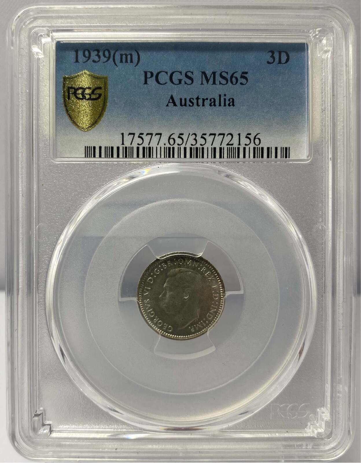 1939 Threepence Gem Unc (PCGS MS65) product image