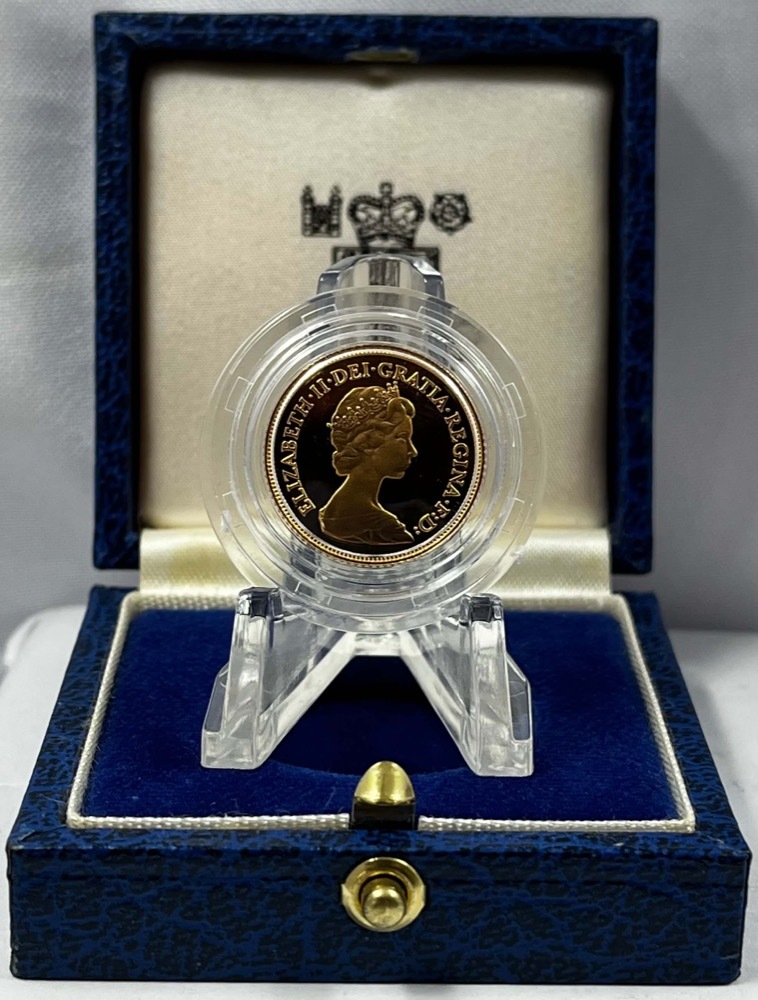 United Kingdom 1984 Half Sovereign Proof in Case product image