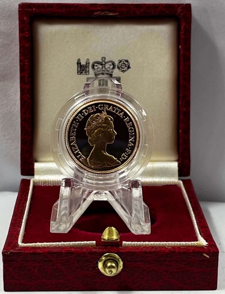 United Kingdom 1983 Sovereign Proof in Case product image