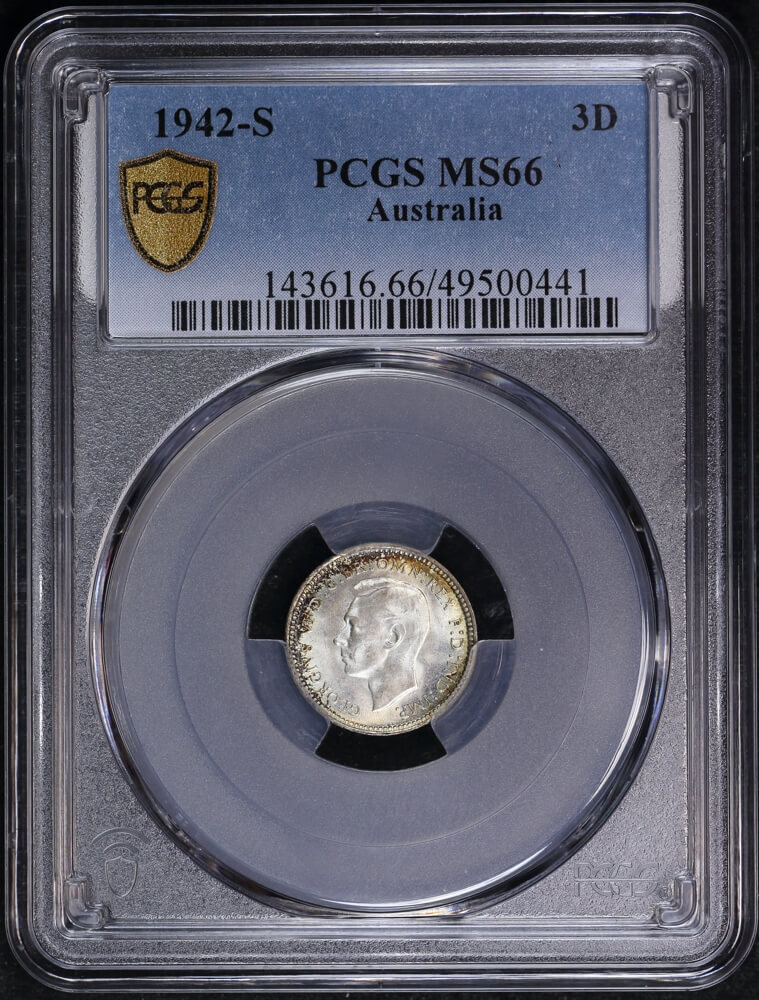 1942-S Threepence Gem Unc (PCGS MS66) product image