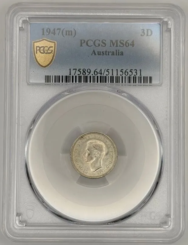 1947 Threepence Choice Unc (PCGS MS64) product image