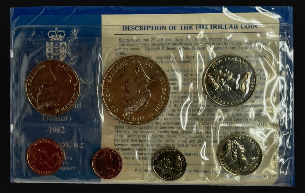 New Zealand 1982 Uncirculated Coin Set - Takahe  product image