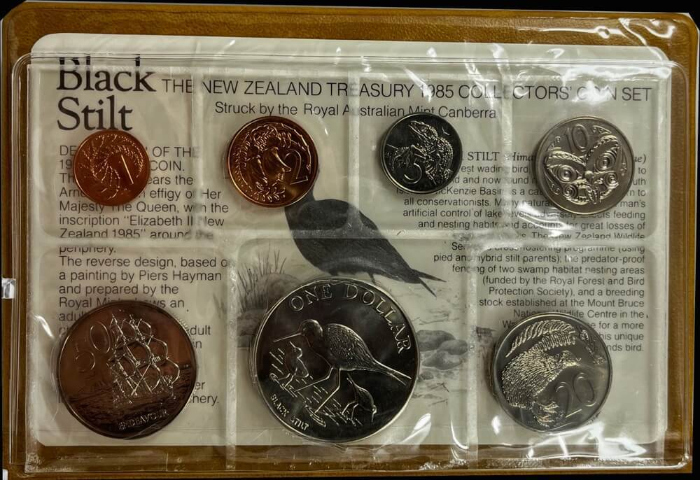 New Zealand 1985 Uncirculated Coin Set - Black Stilt product image