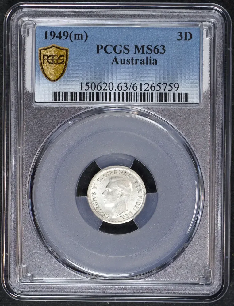 1949 Threepence Choice Unc (PCGS MS63) product image