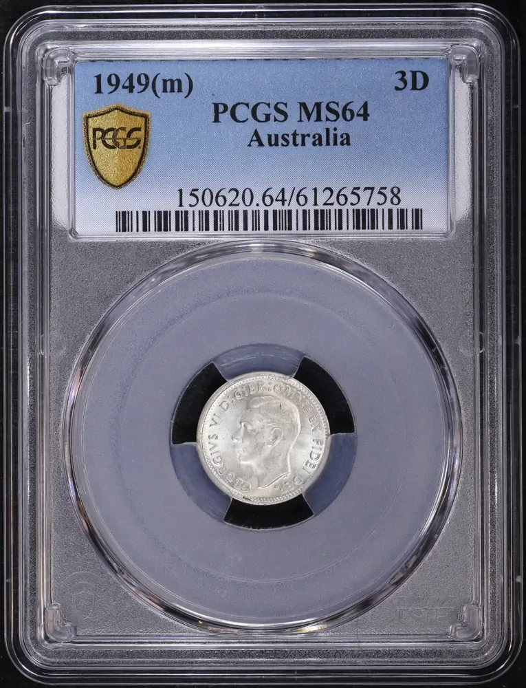 1949 Threepence Choice Unc (PCGS MS64) product image