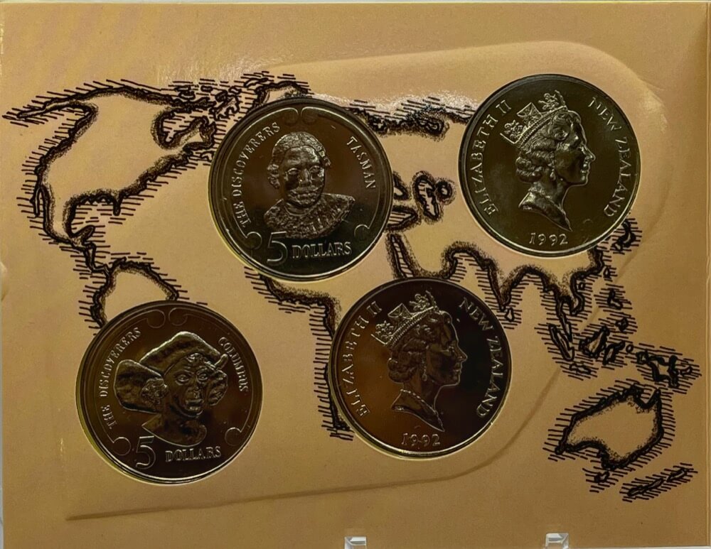 New Zealand 1992 Uncirculated Four Coin Set - The Age of Discovery Expo product image