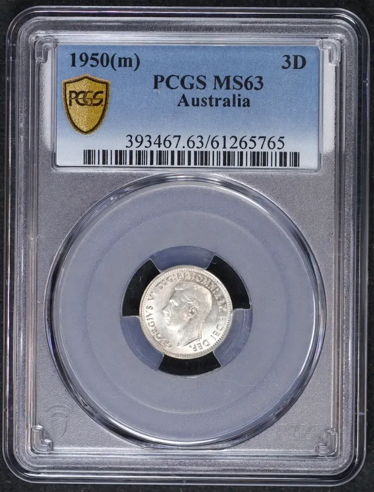 1950 Threepence Choice Unc (PCGS MS63) product image