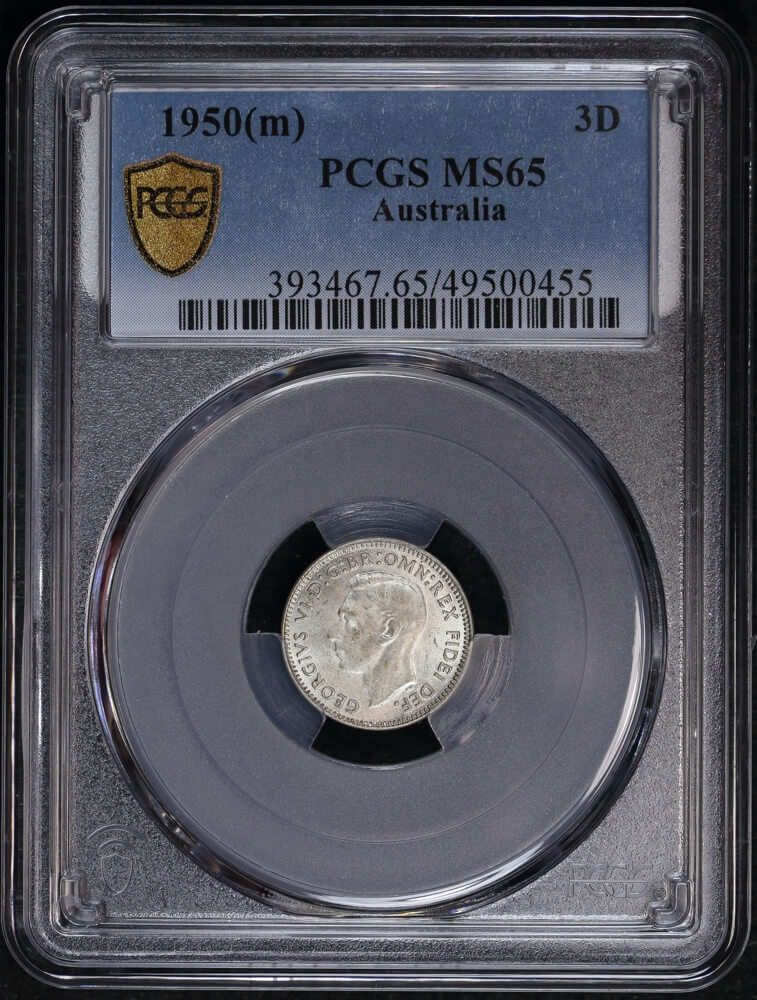 1950 Threepence Gem Unc (PCGS MS65) product image