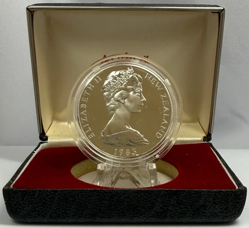 New Zealand 1983 Silver 1 Dollar Proof Coin 50th Anniversary of Coinage product image