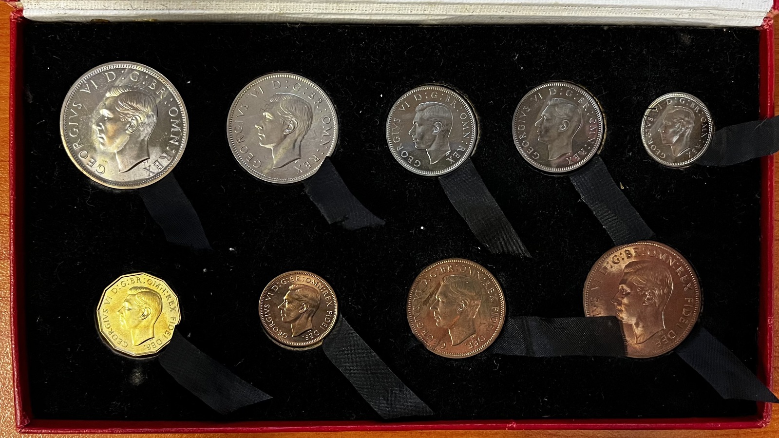 United Kingdom 1950 Proof Coin Set in Red Case product image