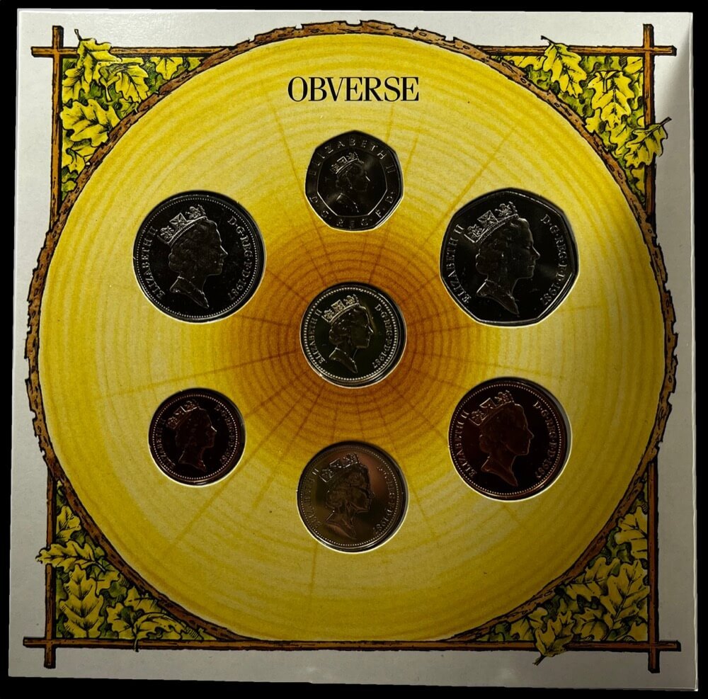 United Kingdom 1987 Uncirculated 7 Coin Set product image