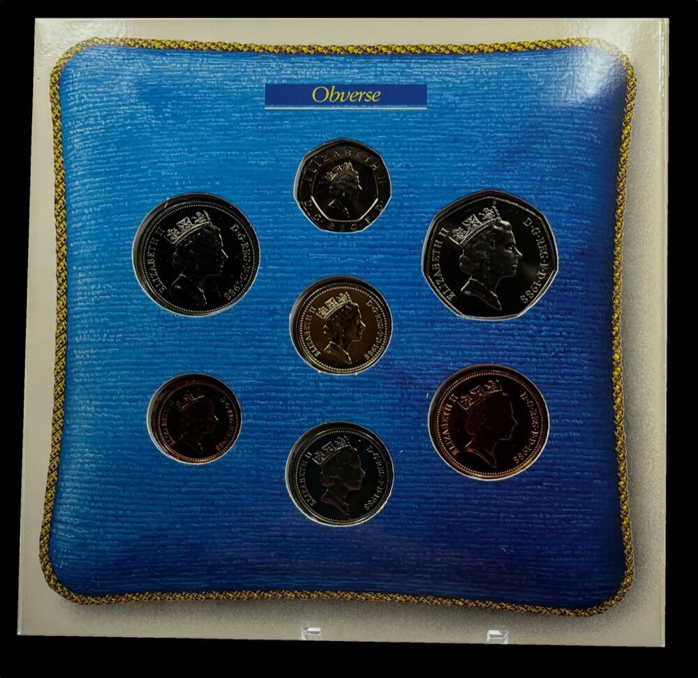 United Kingdom 1988 Uncirculated 7 Coin Set product image