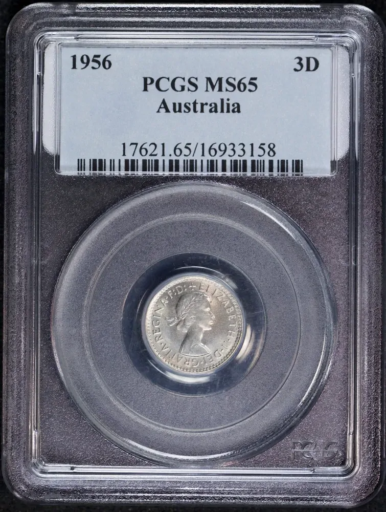 1956 Threepence PCGS MS65 product image