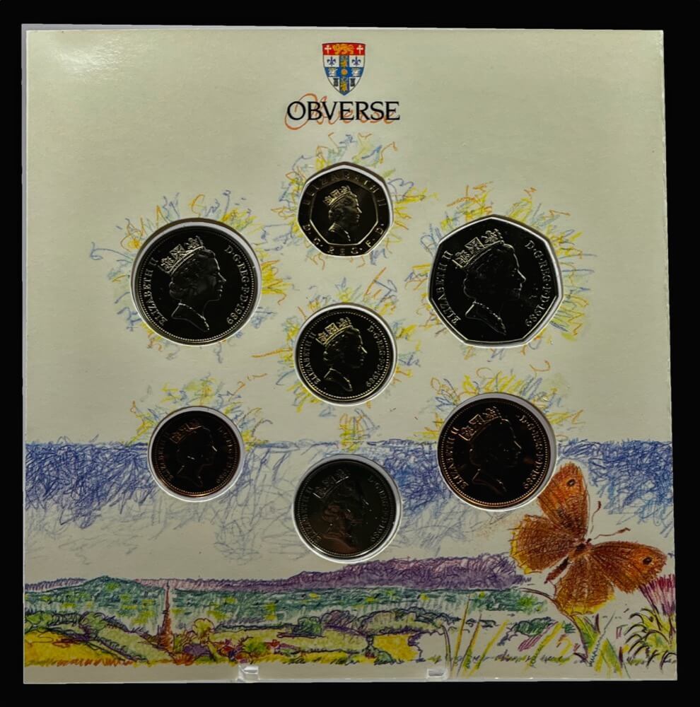 United Kingdom 1989 Uncirculated 7 Coin Set product image