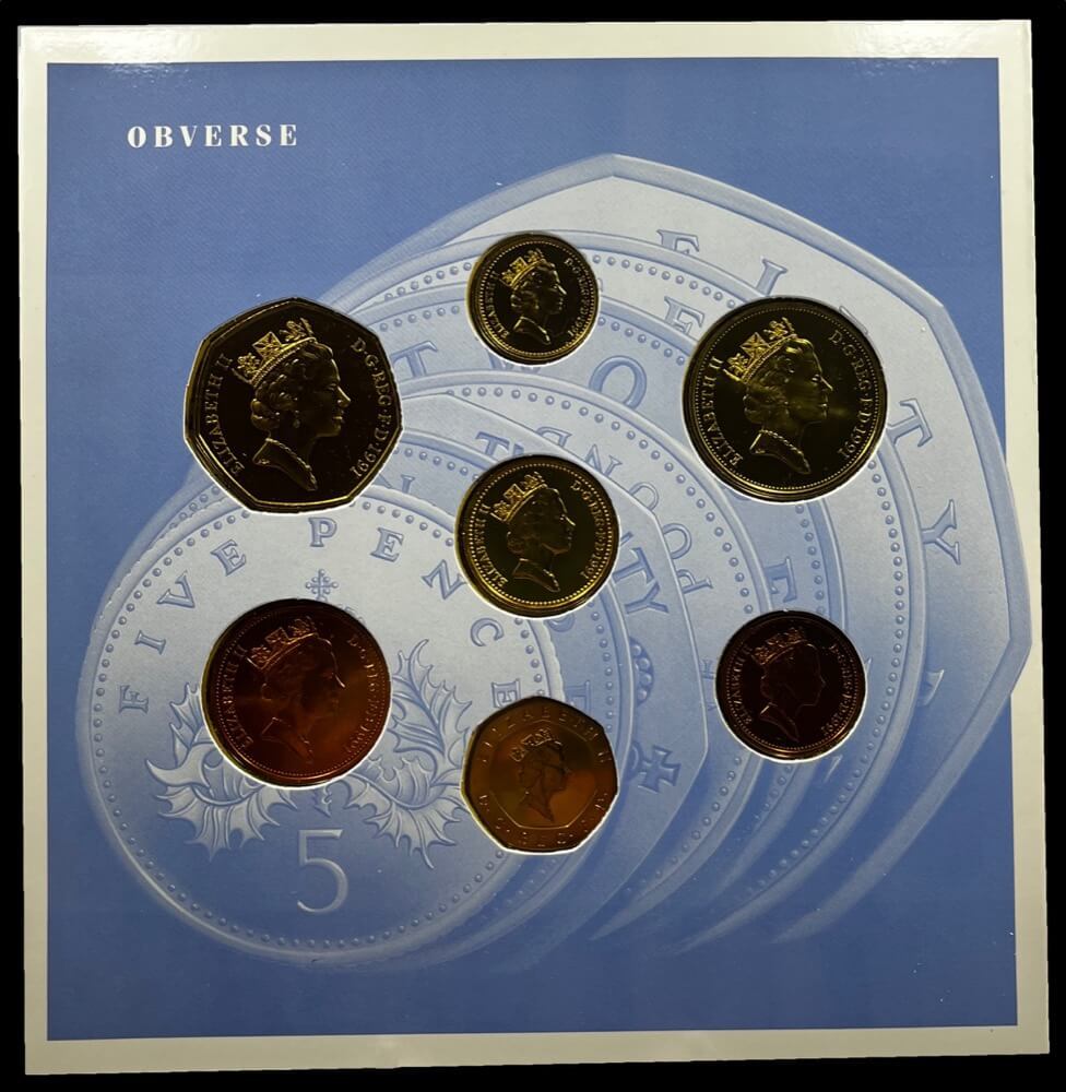 United Kingdom 1991 Uncirculated 7 Coin Set product image