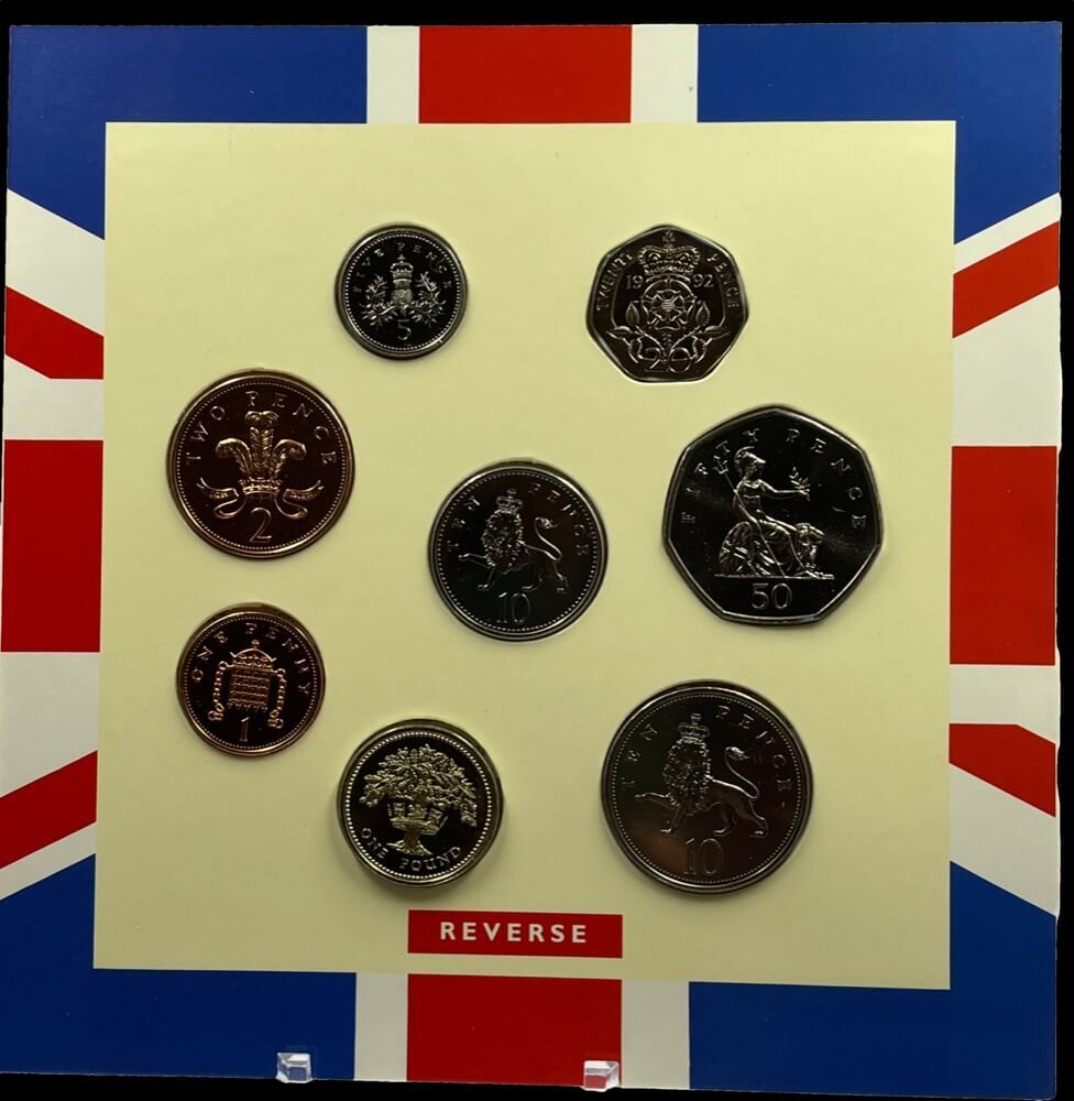 United Kingdom 1992 Uncirculated 9 Coin Set - 21 Years of Decimalisation product image