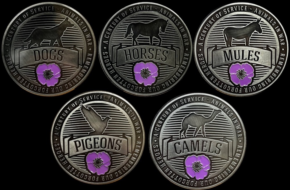2015 Animals in War 5 Medallion Commemorative Collection product image