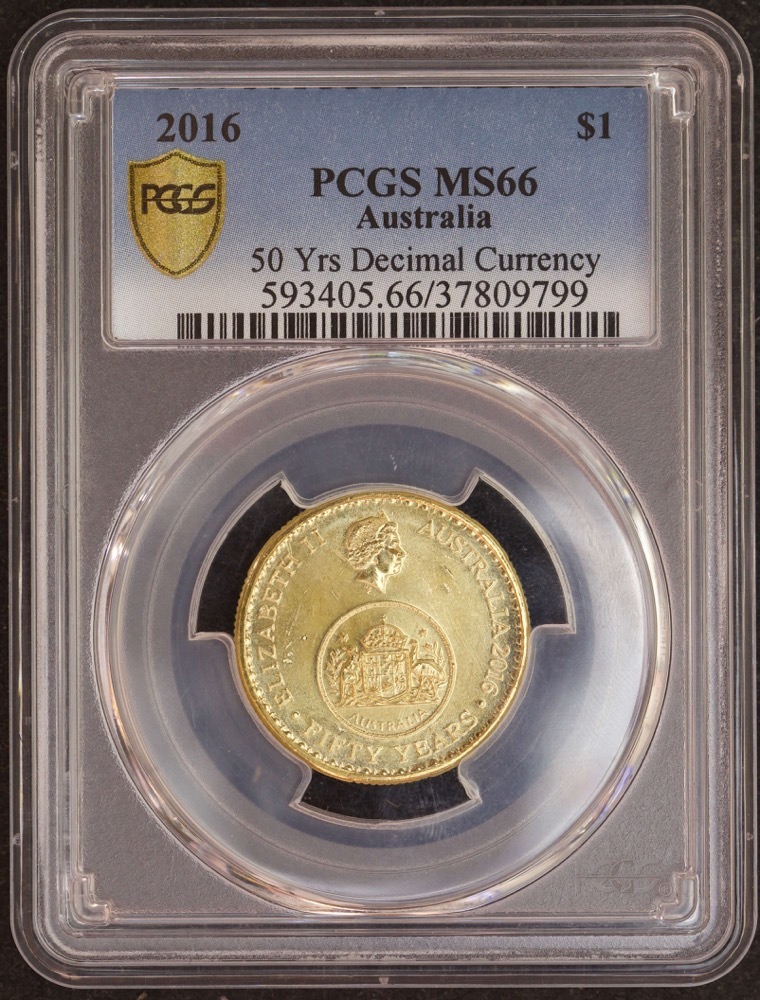 2016 One Dollar Decimal Changeover PCGS MS66 product image