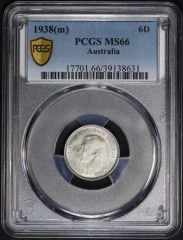 1938 Sixpence Gem Unc (PCGS MS66) product image