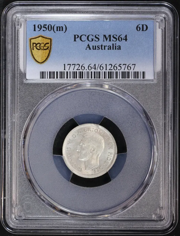 1950 Sixpence Choice Unc (PCGS MS64) product image
