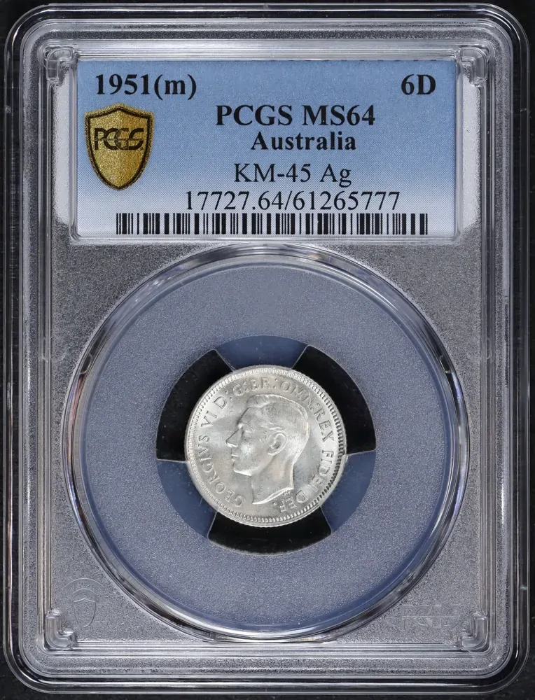 1951 Sixpence Choice Unc (PCGS MS64) product image