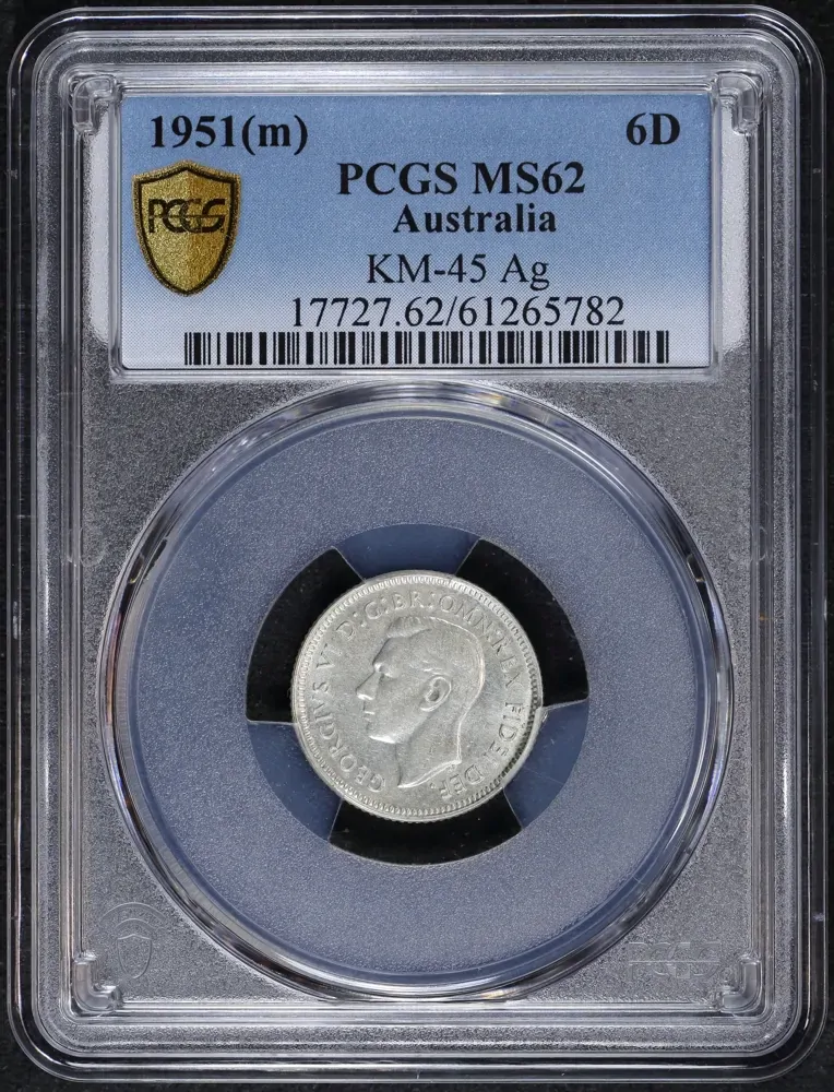1951 Sixpence Unc (PCGS MS62) product image