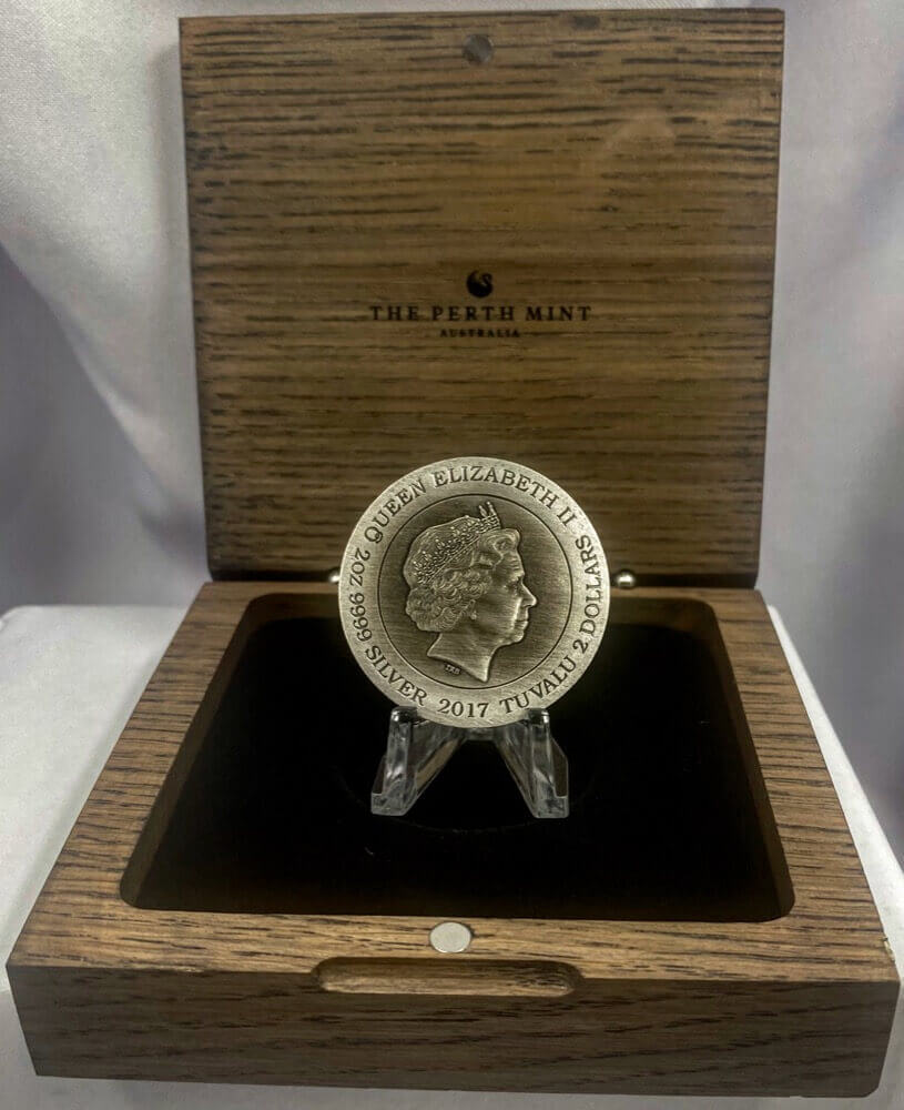 Tuvalu 2017 2oz Silver Proof Coin Norse Goddesses - Freya product image