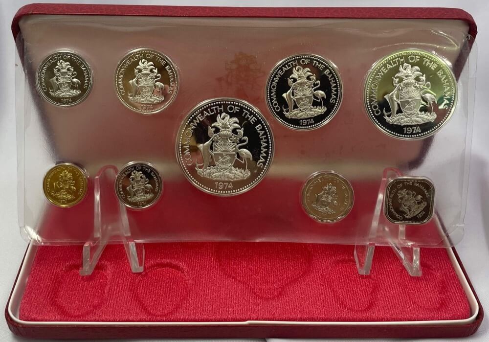 Bahamas 1974 Silver Proof Coin Set (9) product image