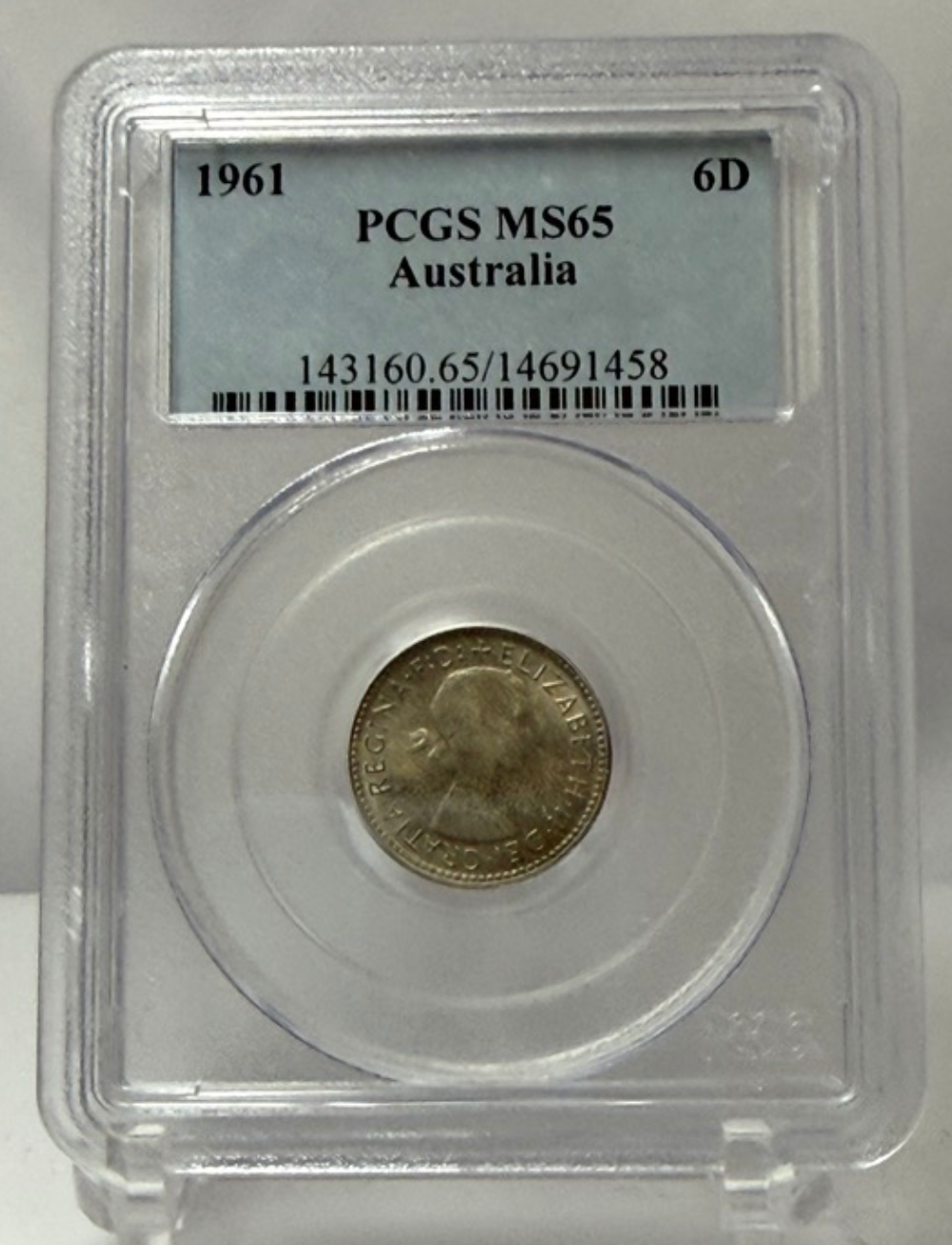 1961 Sixpence Gem Unc (PCGS MS65) product image