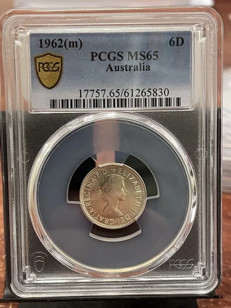 1962 Sixpence Gem Unc (PCGS MS65) product image
