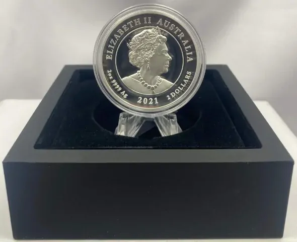 2021 Silver 2oz High Relief Coin Chinese Myths and Legends - Dragon product image