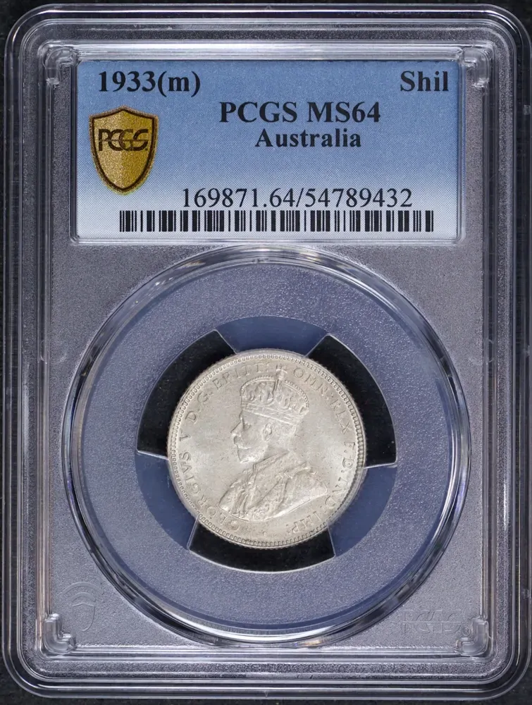 1933 Shilling Choice Unc PCGS MS64 product image