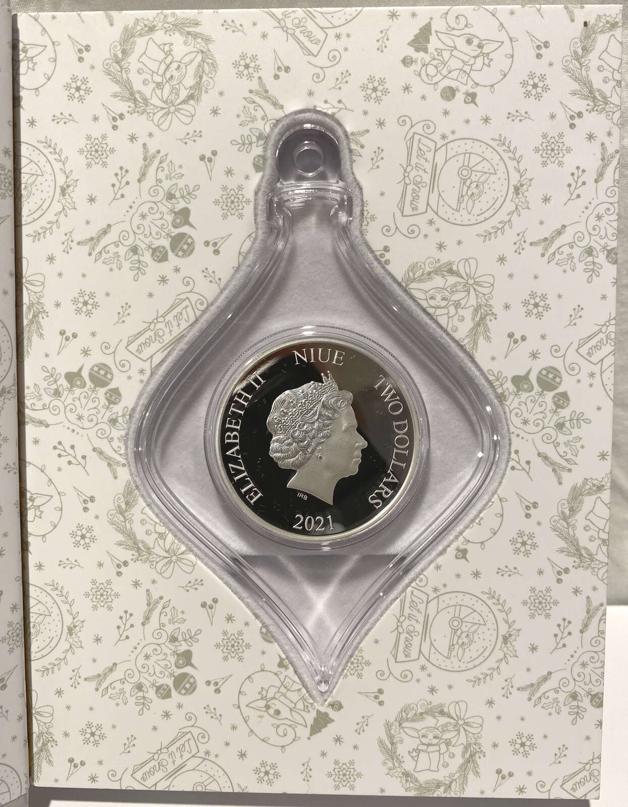 Niue 2021 Silver 1oz Collectible Coin Star Wars - Mandalorian Christmas product image