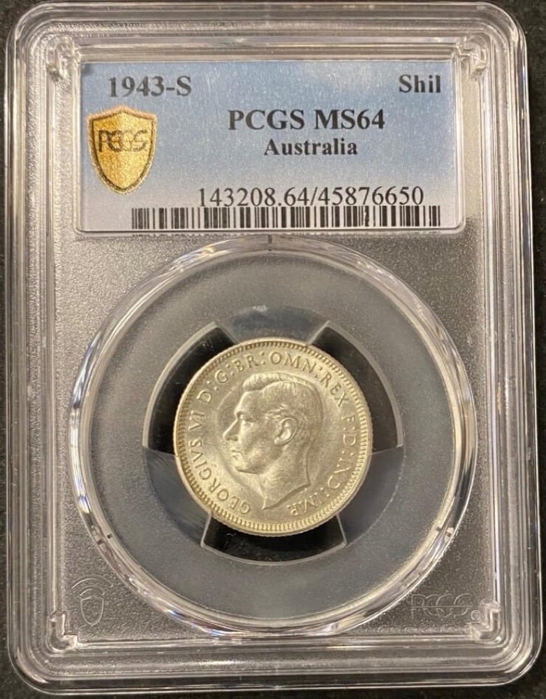 1943-S Shilling Choice Unc (PCGS MS64) product image