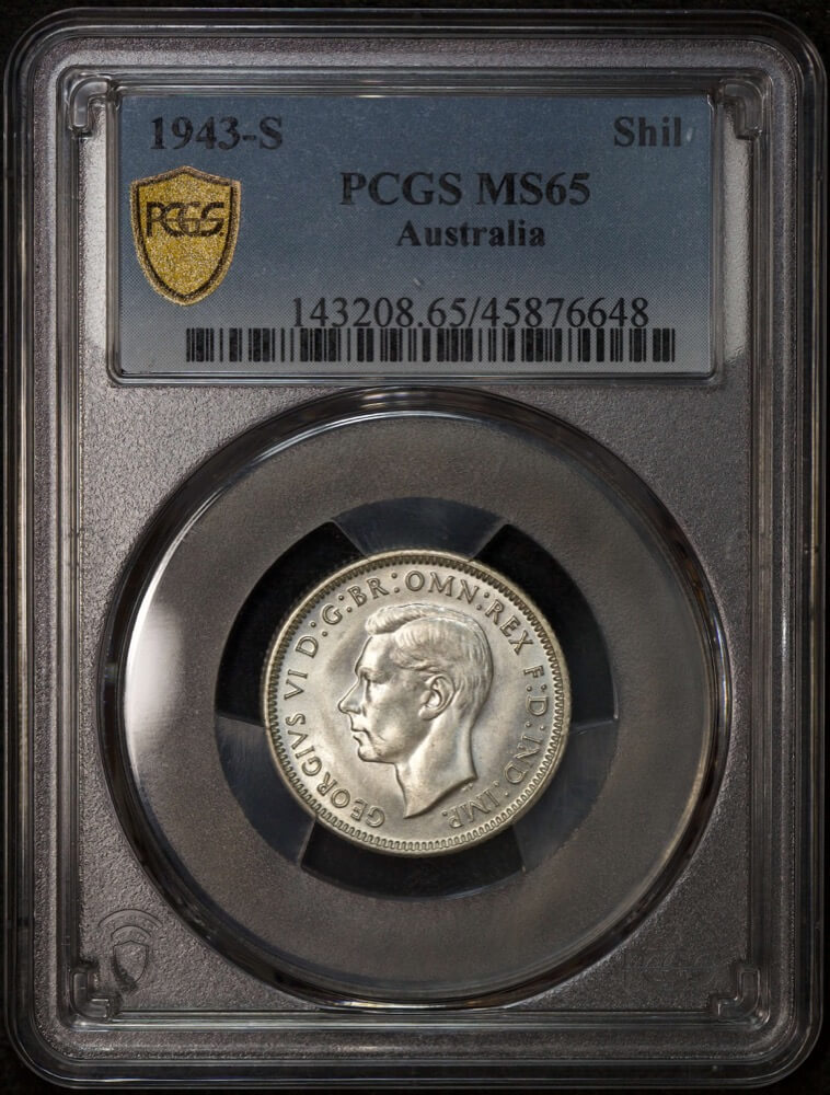 1943-S Shilling Gem Unc (PCGS MS65) product image